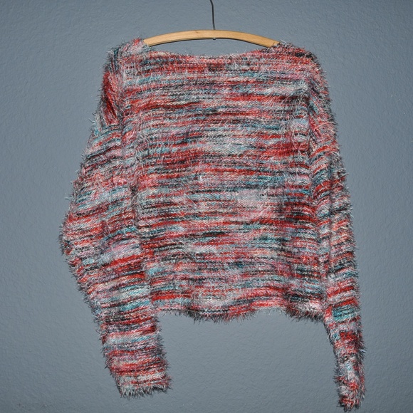 New WILD FABLE Striped Fuzzy Pullover Sweater NWT - Picture 6 of 8